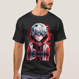 Anime Wut: Design eines wütenden jungen Mannes T-Shirt