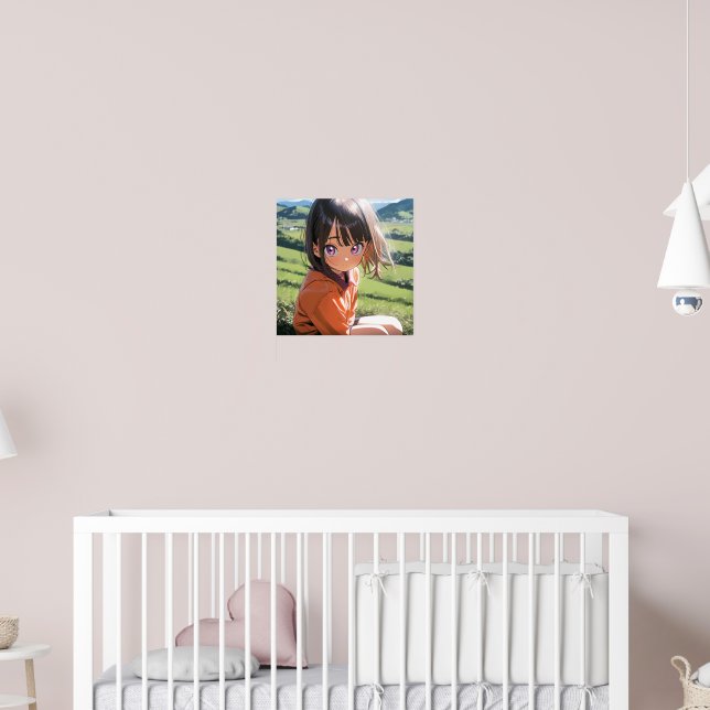 Anime Youngster in Nature Poster (Kinderzimmer 2)