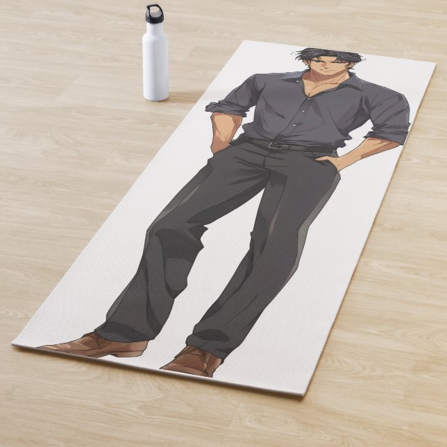 Anime Zaddy Handsome Man Yogamatte (Beispiel)