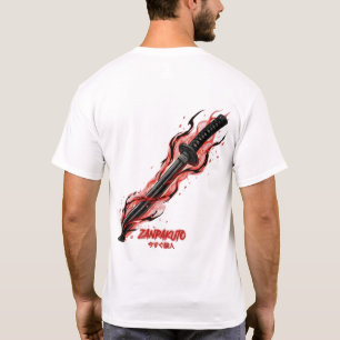 Anime Zanpakuto-Schwert Rote Energie Herren  T-Shirt