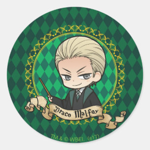 AnimeDraco Malfoy Runder Aufkleber
