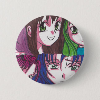 Animemädchen Button