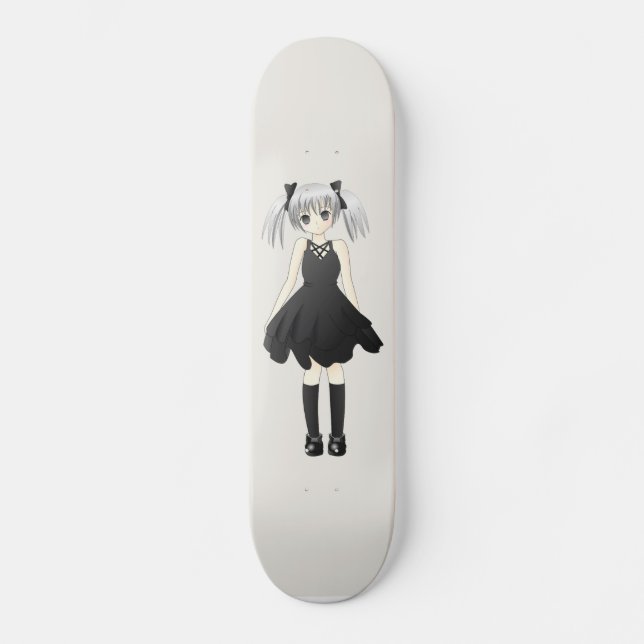 Animemädchen Skateboard (Vorderseite)