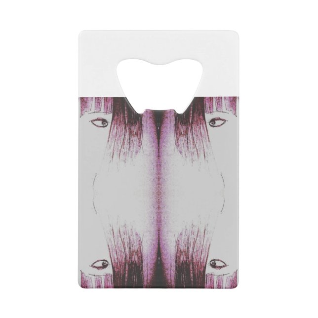 Animes Manga yaei hübsches Mädchen Gesicht Geldbeutel Flaschenöffner (Vorderseite)