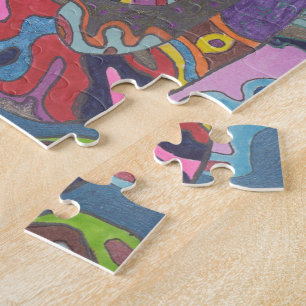 Animierte Farbe, originell abstrakt Puzzle