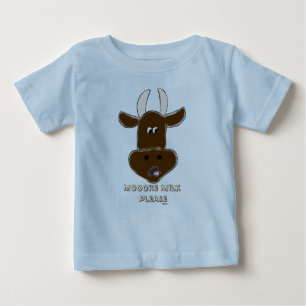 Animierte Kuh mit Grafiken Baby T-shirt