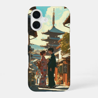 Animierte Verliebte iPhone 16 Hülle