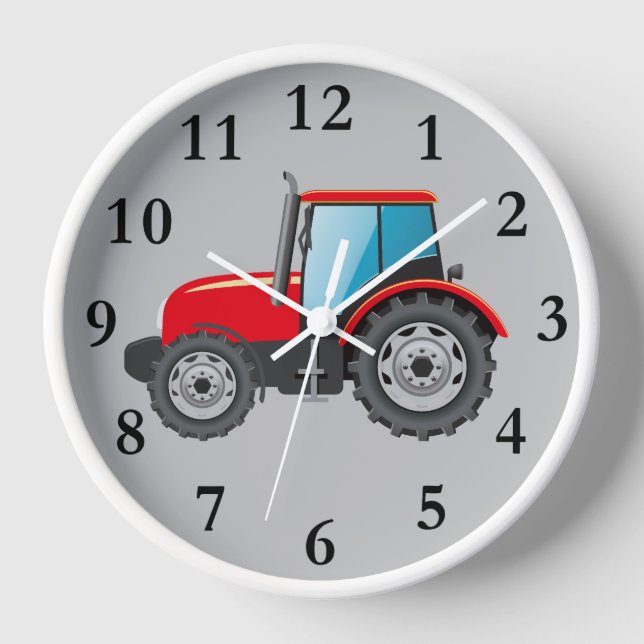 Animierter Red Traktor rund um die Uhr (Vorderseite)
