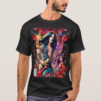 Animierter Rocker am Bar T-Shirt