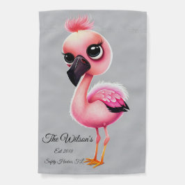 Animierter rosa Flamingo