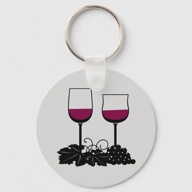 Animierter Wine Glasses Schlüsselanhänger (Vorderseite)