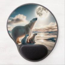 Animiertes Mousepad mit Bild des Polarbären