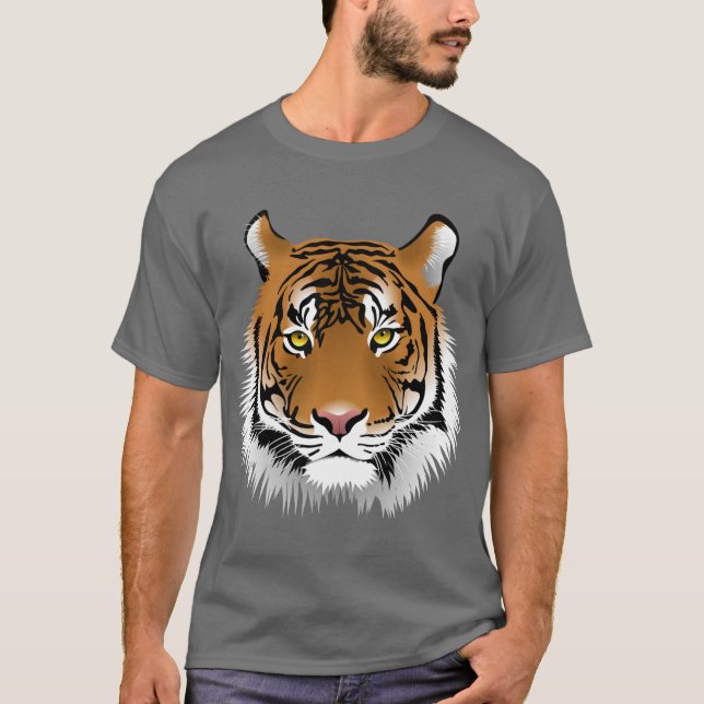 Animiertes Tigergefecht T-Shirt (Vorderseite)