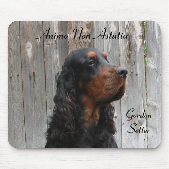Animo Non Astutia, Gordon Setter Mousepad (Vorne)