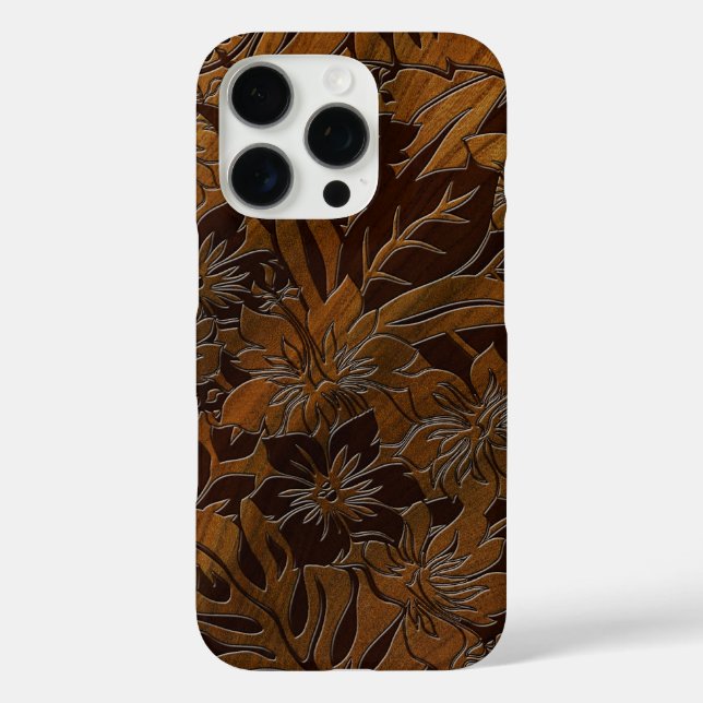 Anini Beach Imitats Wood Hawaiian Elm Case-Mate iPhone Hülle (Rückseite)