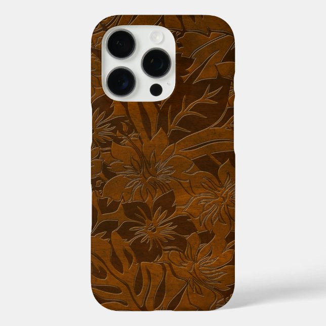 Anini Beach Imitats Wood Hawaiian Koa Case-Mate iPhone Hülle (Rückseite)