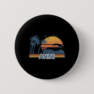 Anini Strand Hawaii Männer Frauen Urlaub Sommer Button