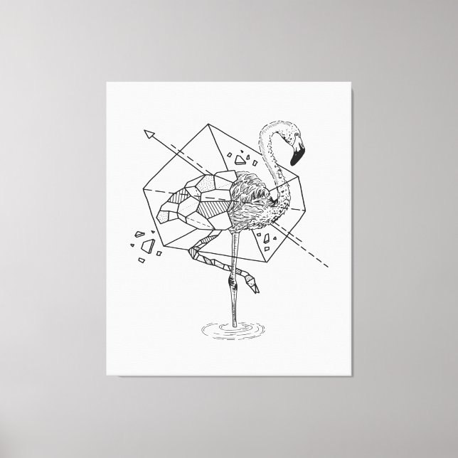 Aniometry Flamingo Gifts Lover | Flamingo Lovers Leinwanddruck (Vorderseite)