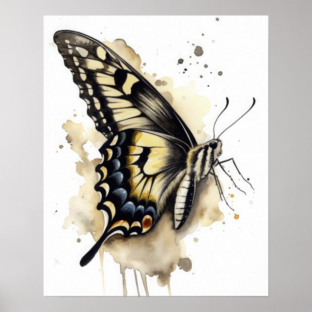 Anise Frack Butterfly Art Print Poster (Vorne)