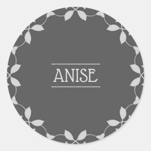 Anise Spice Jar Sticker Labels