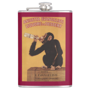 Anisetta Evangelisti Dessertlikör Flachmann