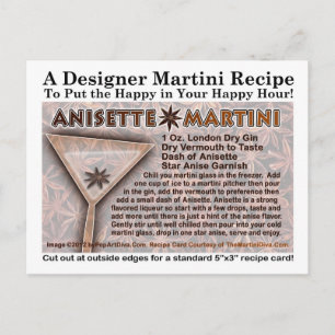 Anisette Martini Rezept Postkarte