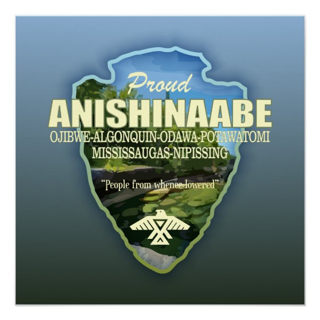 Anishinaabe (Pfeilspitzen) Poster (Vorderseite)