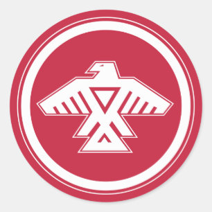 Anishinabek-Aufkleber Runder Aufkleber