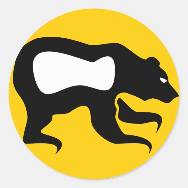 Anishinabek Dodem Mukwah Sticker (Vorderseite)