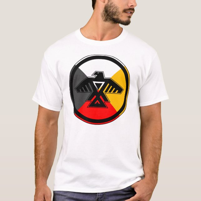 Anishinabek Dodem u. 4 Richtungs-T - Shirt (Vorderseite)