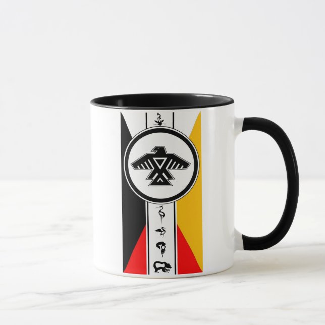 Anishinabek Dodem u. 4 Richtungs-Tasse Tasse (Rechts)