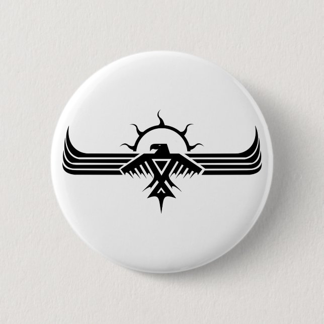 Anishinabek Thunderbird V3 Knopf Button (Vorderseite)