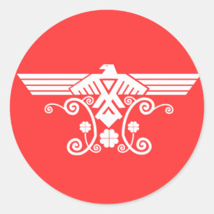 Anishinabek Thunderbird V4-Aufkleber Runder Aufkleber