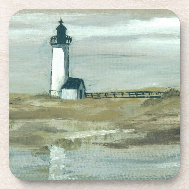 Anisquam Lighthouse Malerei Getränkeuntersetzer (Vorderseite)