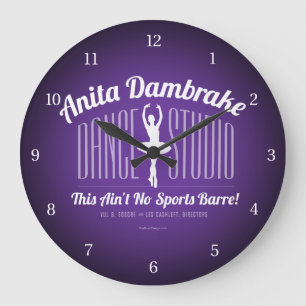 Anita Dambremse Dance Studio Große Wanduhr
