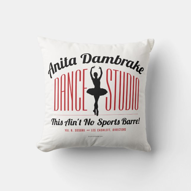 Anita Dambremse Dance Studio Throw Kissen (Vorderseite)
