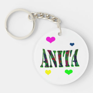 Anita, Logo mit Liebe Herz, Schlüsselanhänger