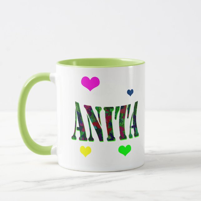 Anita, Logo mit Liebe Herz, Tasse (Links)