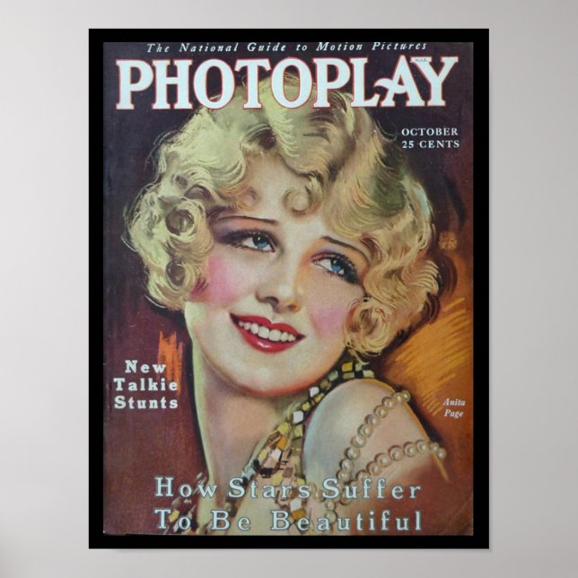 Anita Page Fotoplay Poster (Vorne)
