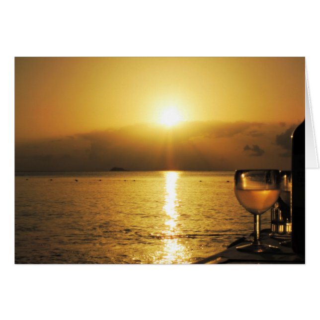 Anitgua Wine & Sunset (Vorderseite (Horizontal))