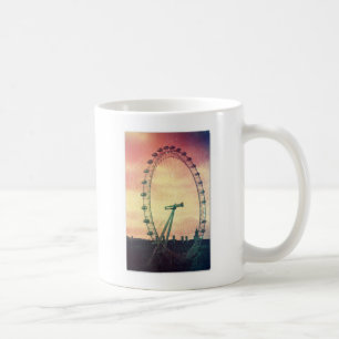 Anitiqued London Eye bei Sunrise Tasse