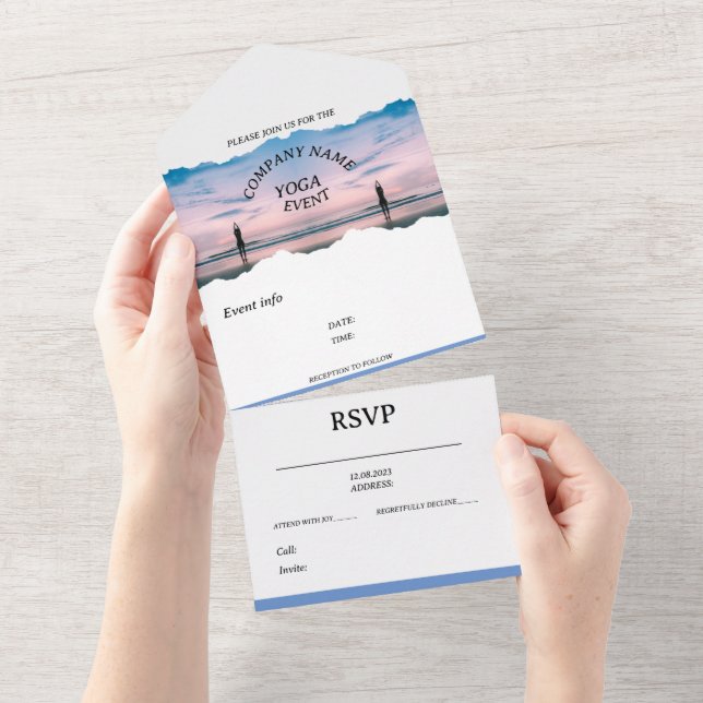 ANIVERSARY EREIGNIS INVITATION ALL IN ONE EINLADUNG (Abreißen)