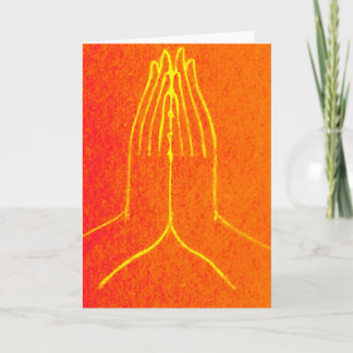 Anjali/Namaskara Mudra Grußkarte Karte