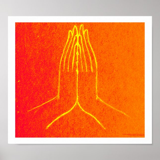 Anjali/Namaskara MudraPoster Poster (Vorne)