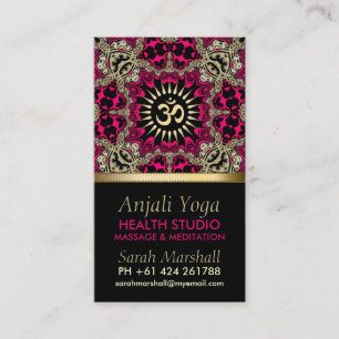 Anjali Yoga-OstZeitalter-Visitenkarte Visitenkarte
