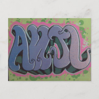 Anjl Stencil Postcard Postkarte