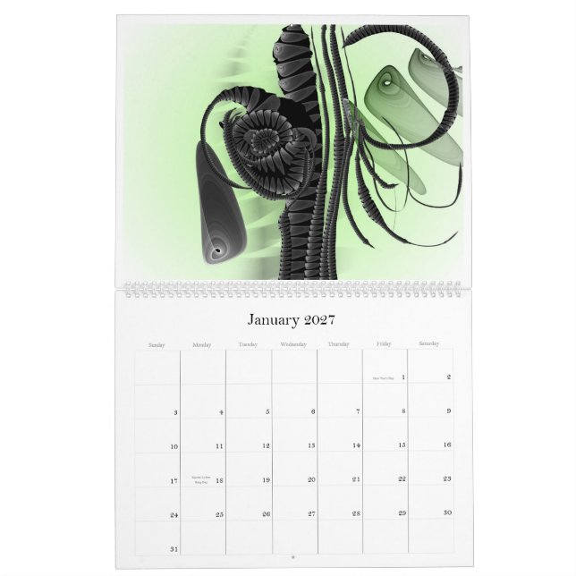 Anjo Lafin Fraktalwelt 2010 Kalender (Jan 2027)