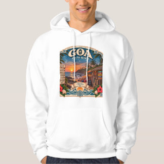 Anjuna-Strand Goa auf seinem Höhepunkt Hoodie