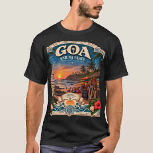 Anjuna-Strand Goa auf seinem Höhepunkt T-Shirt