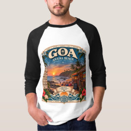 Anjuna-Strand Goa auf seinem Höhepunkt T-Shirt